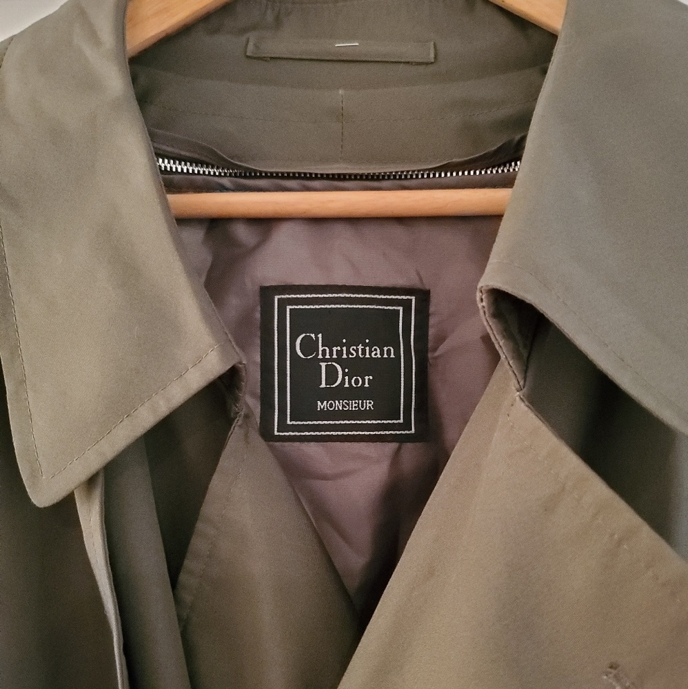 Vintage Christian Dior Mens Trenchcoat